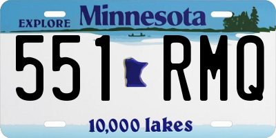 MN license plate 551RMQ