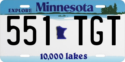 MN license plate 551TGT
