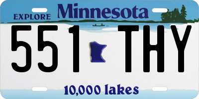MN license plate 551THY