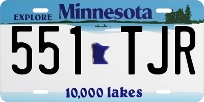 MN license plate 551TJR