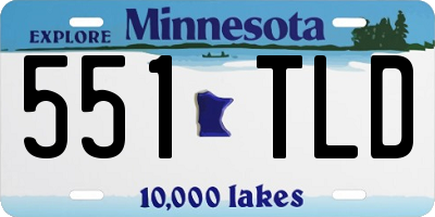 MN license plate 551TLD