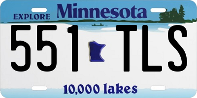 MN license plate 551TLS