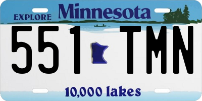 MN license plate 551TMN