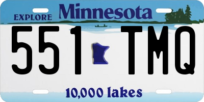 MN license plate 551TMQ