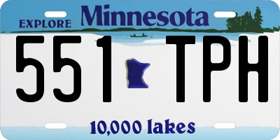 MN license plate 551TPH