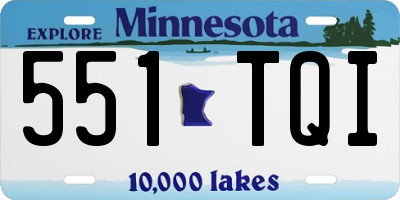 MN license plate 551TQI