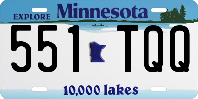 MN license plate 551TQQ