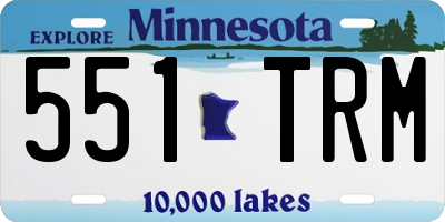 MN license plate 551TRM