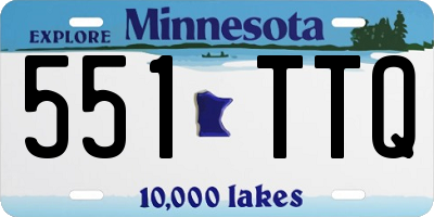 MN license plate 551TTQ