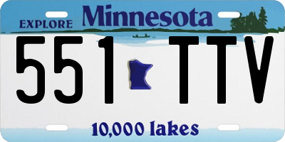 MN license plate 551TTV