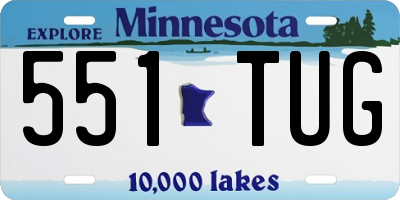 MN license plate 551TUG