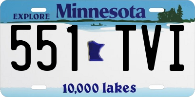 MN license plate 551TVI