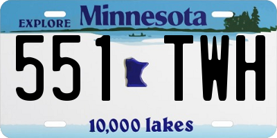 MN license plate 551TWH