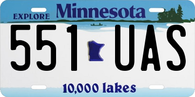 MN license plate 551UAS