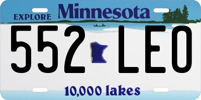 MN license plate 552LEO
