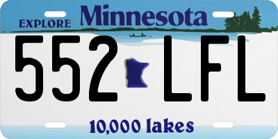 MN license plate 552LFL