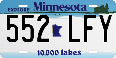 MN license plate 552LFY