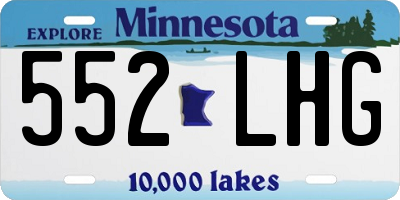 MN license plate 552LHG