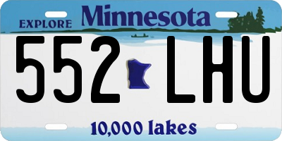 MN license plate 552LHU