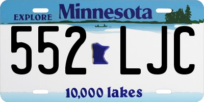 MN license plate 552LJC