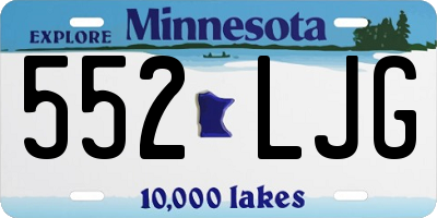 MN license plate 552LJG