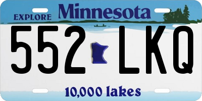 MN license plate 552LKQ