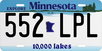 MN license plate 552LPL