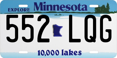 MN license plate 552LQG