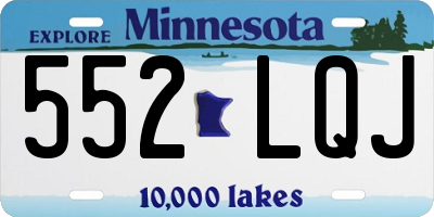 MN license plate 552LQJ