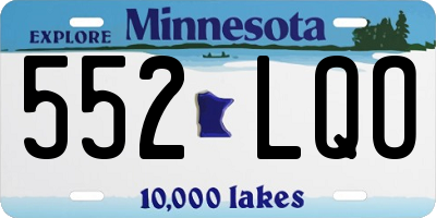 MN license plate 552LQO