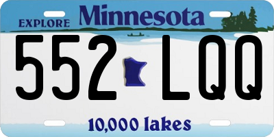 MN license plate 552LQQ