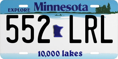MN license plate 552LRL