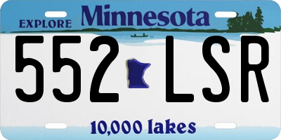 MN license plate 552LSR
