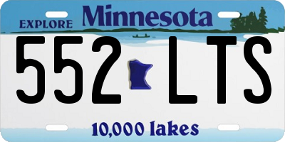 MN license plate 552LTS