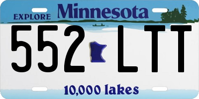 MN license plate 552LTT