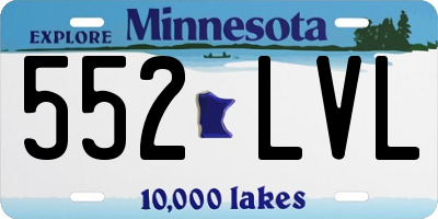 MN license plate 552LVL