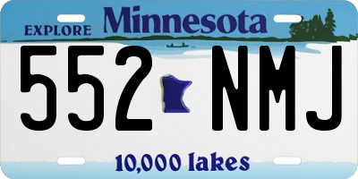 MN license plate 552NMJ