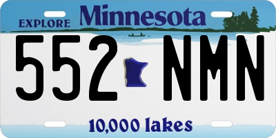 MN license plate 552NMN