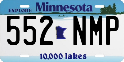 MN license plate 552NMP
