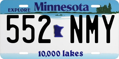 MN license plate 552NMY