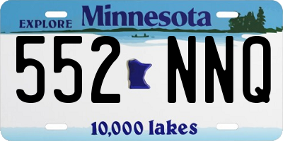 MN license plate 552NNQ