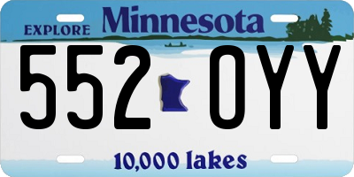 MN license plate 552OYY