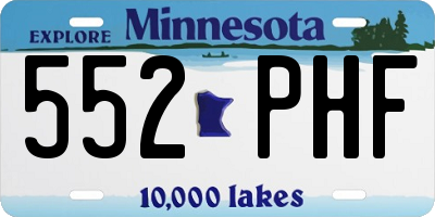 MN license plate 552PHF