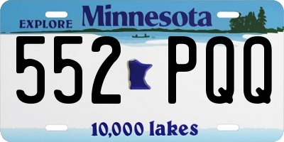 MN license plate 552PQQ