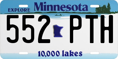 MN license plate 552PTH