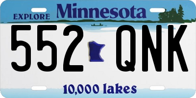 MN license plate 552QNK