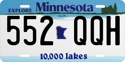 MN license plate 552QQH