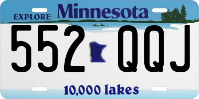 MN license plate 552QQJ