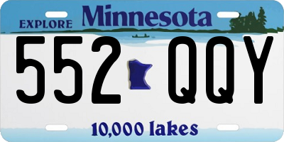 MN license plate 552QQY