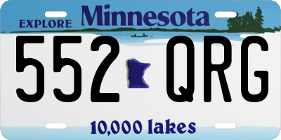 MN license plate 552QRG
